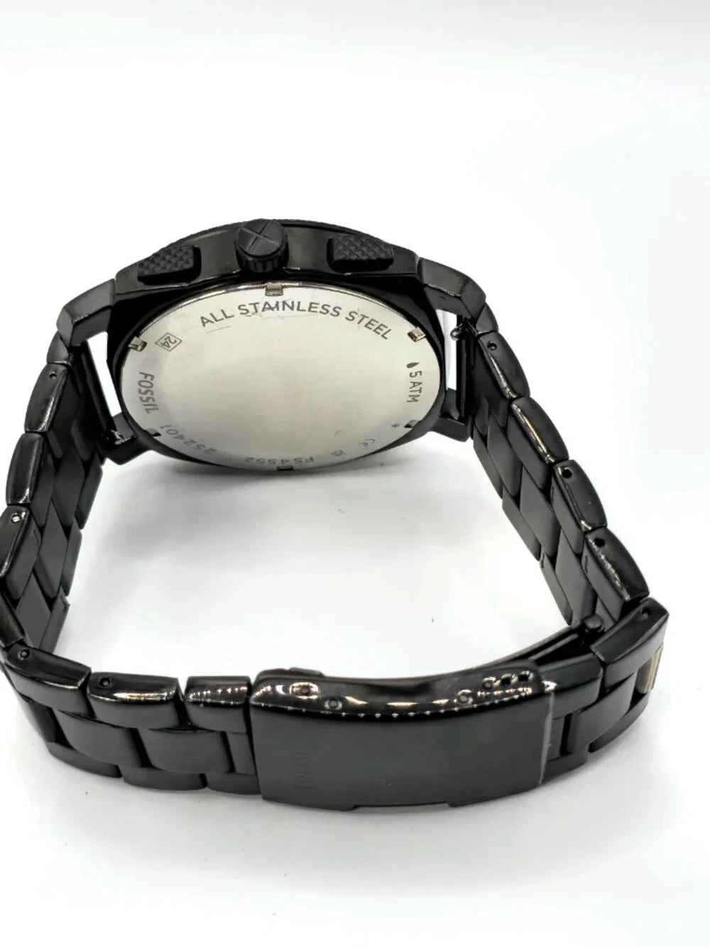 Fossil Machine FS4552 Men's Black Chronograph Watch 45mm